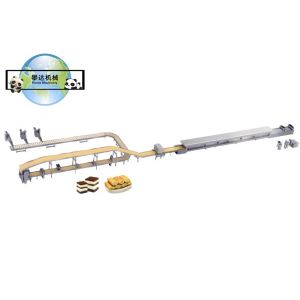 Full Automatic Swiss Roll and Layer Cake Production Line, Swiss Roll and Sliced