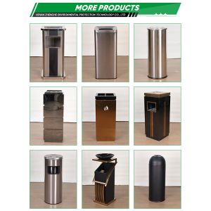 Manufacturers Direct Sale Stainless Steel Colours Round Commercial Bullet Trash