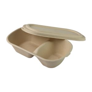 Biodegradable Disposable Sugarcane Bagasse takeaway Containers Box