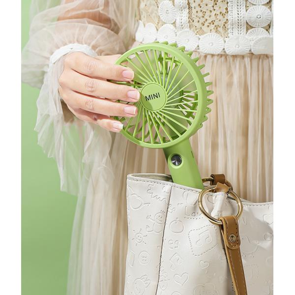 Mini Hand Fan USB Rechargeable NO App Control Black White Orange Green Blue or Yellow