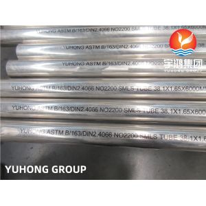 ASME SB163 UNS N02200 Alloy200 Nickel Alloy Steel Seamless Tube