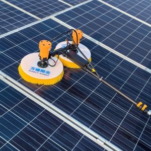 Pole Material Aluminum Alloy Customizable Solar Panel Cleaning Brush with