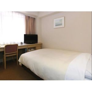 Lae standard twin room hotel furniture of wood headboard bed with long combine