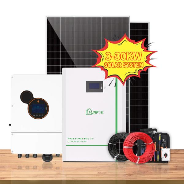Buy Lead Acid Complete Off Grid Solar System 5KW 6KW 8KW 10KW Hybrid Inverter For Home at wholesale prices