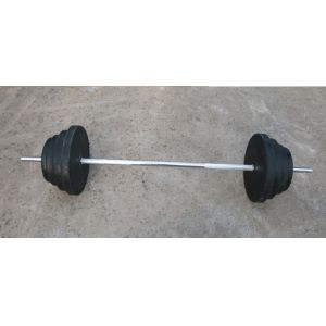 professional weight plate dia28mm black Rubber coated round dumbbell barbell for