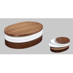 Modern living room oval coffee table