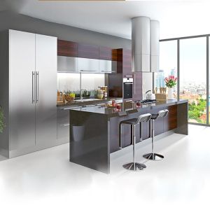 Custom Outdoor 304 Stainless Steel Kitchen Cabinet 22mm Tickness