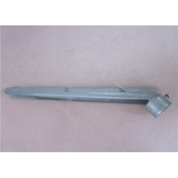 2 1/2" Post Corner Barb Wire Extension Arm Steel 3 Strand Galvanized Surface