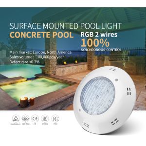 China Synchronous Control Waterproof Led Pool Light VDE 24W 120LM AC12V on sale