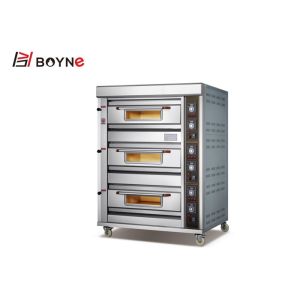 Quality 3 Deck 6 Trays Gas Oven Commercial Bakery Equipment for sale