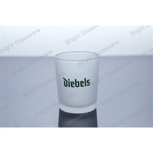 Frosted Glass Candle Holder