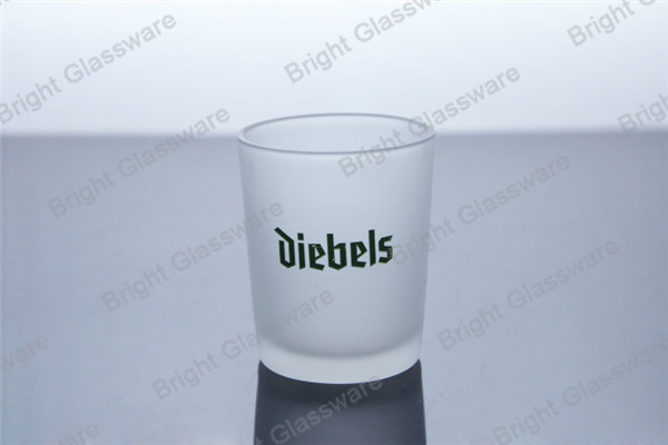 Frosted Glass Candle Holder