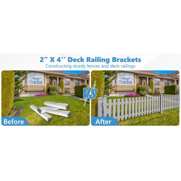 Fence Brackets for Wood Rail