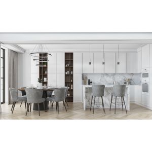 Modern Design Kitchen Cabinet Acrylic Surface Treatment Environmental Friendly