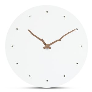Quality Modern Wall Clock White Round Moistureproof Large Hanging Wall Clock for sale