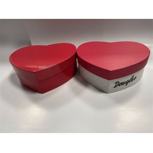 Quality ISO9001 Eco Paperboard Gift Boxes Heart Shaped With Spot Color Printing for sale