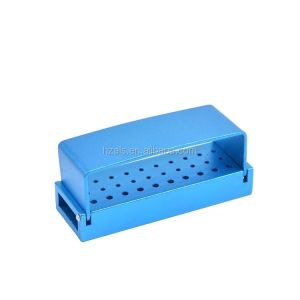 Disinfection Diamond Dental Bur Holder Stand 30 Holes Medical Grade Aluminum