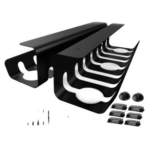 Effortlessly Manage Cables with our Single Tier Under Desk Cable Management Box