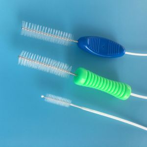 CE certified disposable ended endoscopic flexible cleaning brush