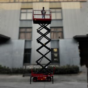 Industrial Manual Scissor Lifter Heavy Duty Lifting Equipment