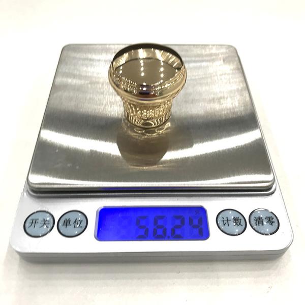 Smooth Customized Zamak Perfume Container Caps For Packaging