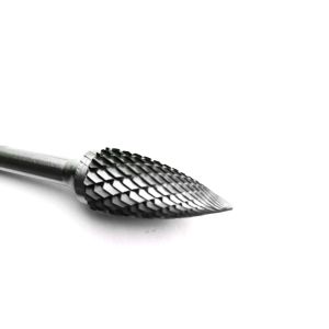 Shank 6.35mm Tungsten Carbide Bur For Cutting Metal