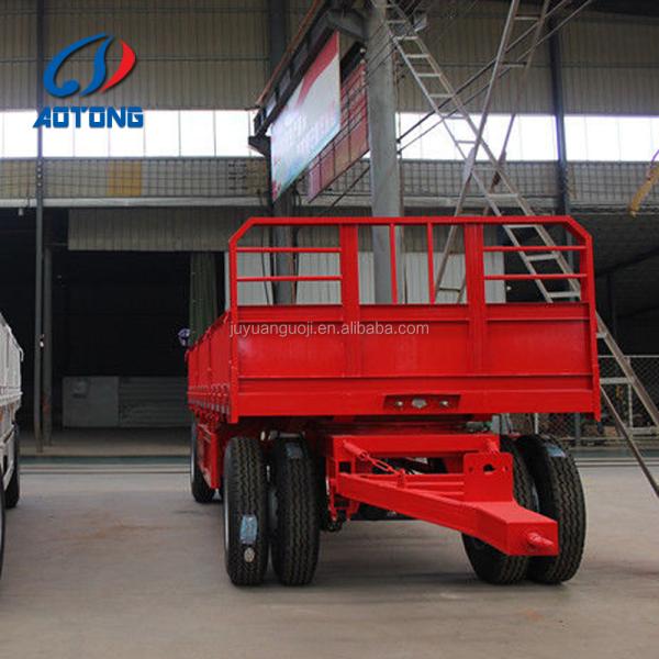 Leaf Spring Suspension Farm Wagon Trailer With Turntable Drawbar Madagascar Full Type