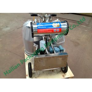 Movable Electric Goat Milker Two Buckets , portable milking machine