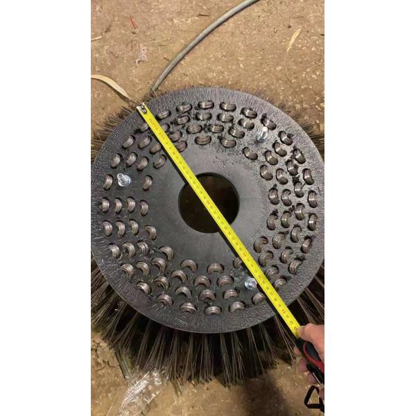 Side Gutter Brush For Brock SL140 OD400mm With Flat Steel Wire