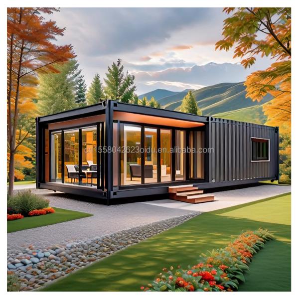 Outdoor 40ft or 20ft Modern Design Expandable Container Home Prefab Residential Prefabricated Tiny House for Living Steel Material
