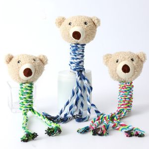 Cotton Rope Dog Molar Bite Toy Pet Vocal Plush Toy
