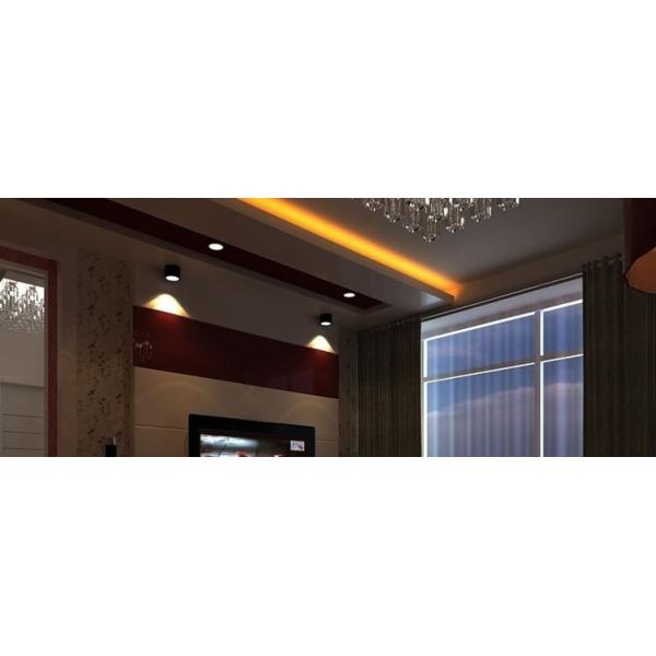 interior IP20 surface mounted black 10W LED downlight for hotel used