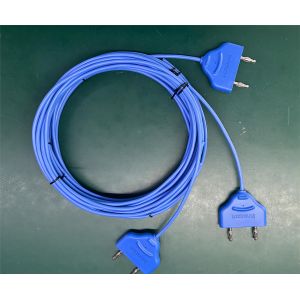 5000V 3050mm blue Insulation, anti-interference bipolar cable assembly wire