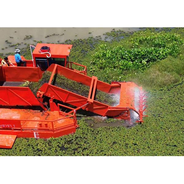 YSAPH12 1.8m Width Water Hyacinth Harvester 88kw With 2 Section Rod Design For Water Grass Cutting