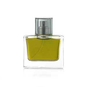 Glass Perfume Bottle Packaging with Logo and Plastic Closure