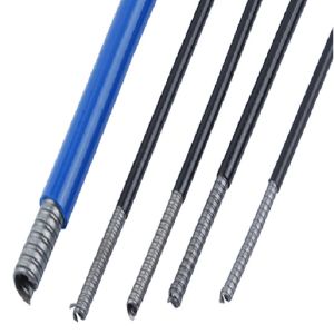 7mm Rubber Double Spiral Cable Outer Casing Steel Plastic Material
