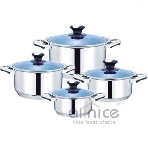 30pcs Camping Stainless Steel Cookware Set Non Stick Customized Logo
