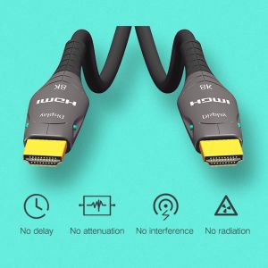 110mW 48Gbps Hdmi Active Optical Cable 4k HDR 8K Braid Shielding