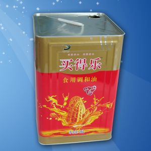 China Plastic Handle Edible Oil Tin Containers 15L Oil Storage Cans on sale