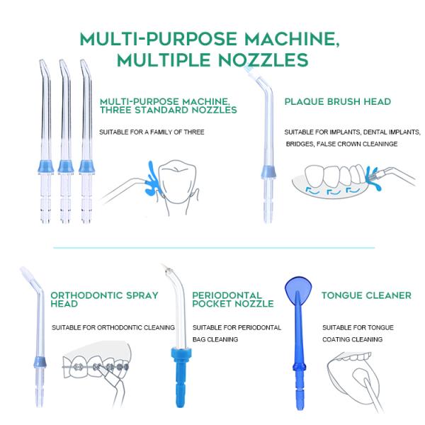 RoHS Countertop Water Flosser With Uv Sterilizer 600ML Dental Fc288