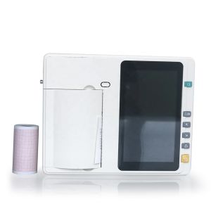 China Touch screen multi-parameters portable 10 channel ecg device with built-in printer on sale