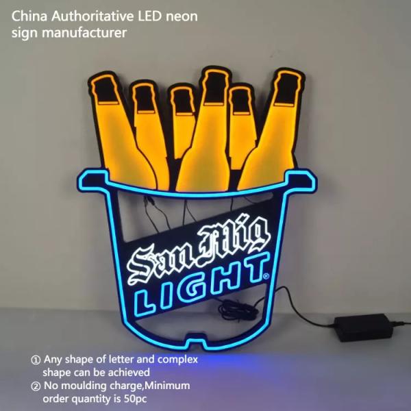 Buy Satom Dynamic Lighting Effect Beer Alcohol Beverage Light Neon Sign at wholesale prices