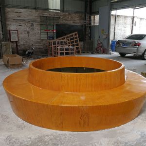 Customizable Logo Fiberglass Outdoor Furniture Sets Table Chair Sets