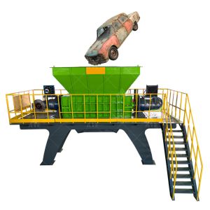 Quality Car Bumper Scrap Iron Shredder Metal Plastic Car Engine Shredder for sale