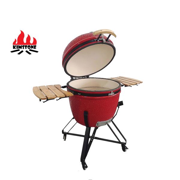 KIMSTONE 28inch Kamado Grill Outdoor Kitchen Midium China Keramik Kamado and Pizza Oven Forno Charcoal Barbecue Grill Parrillera