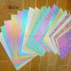 Multiple Extrusion Yellow Holographic Effect Laminate Film Glitter for Custom