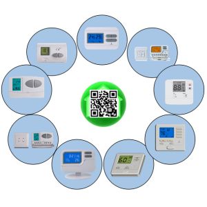 China Wireless Heat Pump Thermostat / Programmable Heating Thermostat on sale