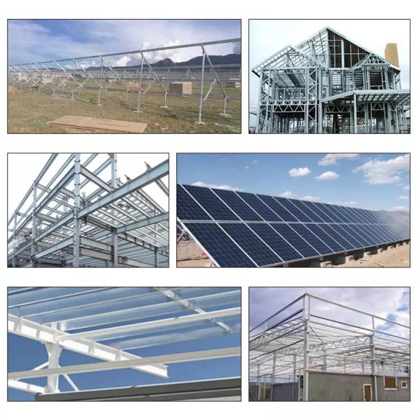 High Strength C Channel Galvanized Steel Q235B Material ISO Certification