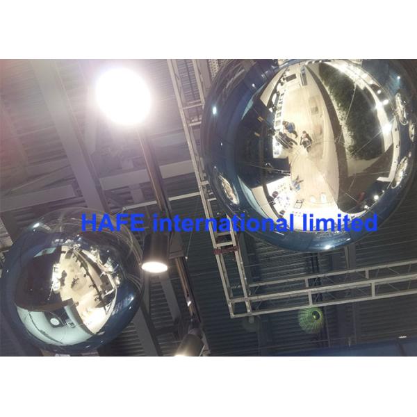 Golden Pink Laser Shine Radiant Inflatable Mirror Balloon For Decoration