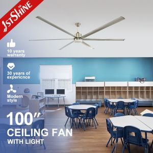 Industrial Space Cooling with 100-inch Ceiling Fan and Natural Wind 10-Year